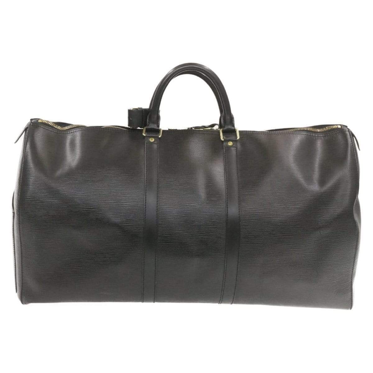 Louis Vuitton Epi Keepall 55 Boston Bag Black
