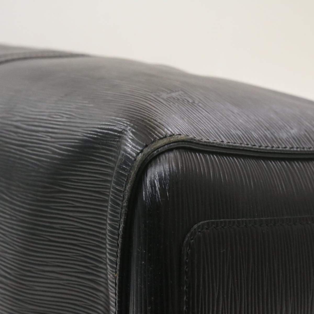 Louis Vuitton Epi Keepall 55 Boston Bag Black