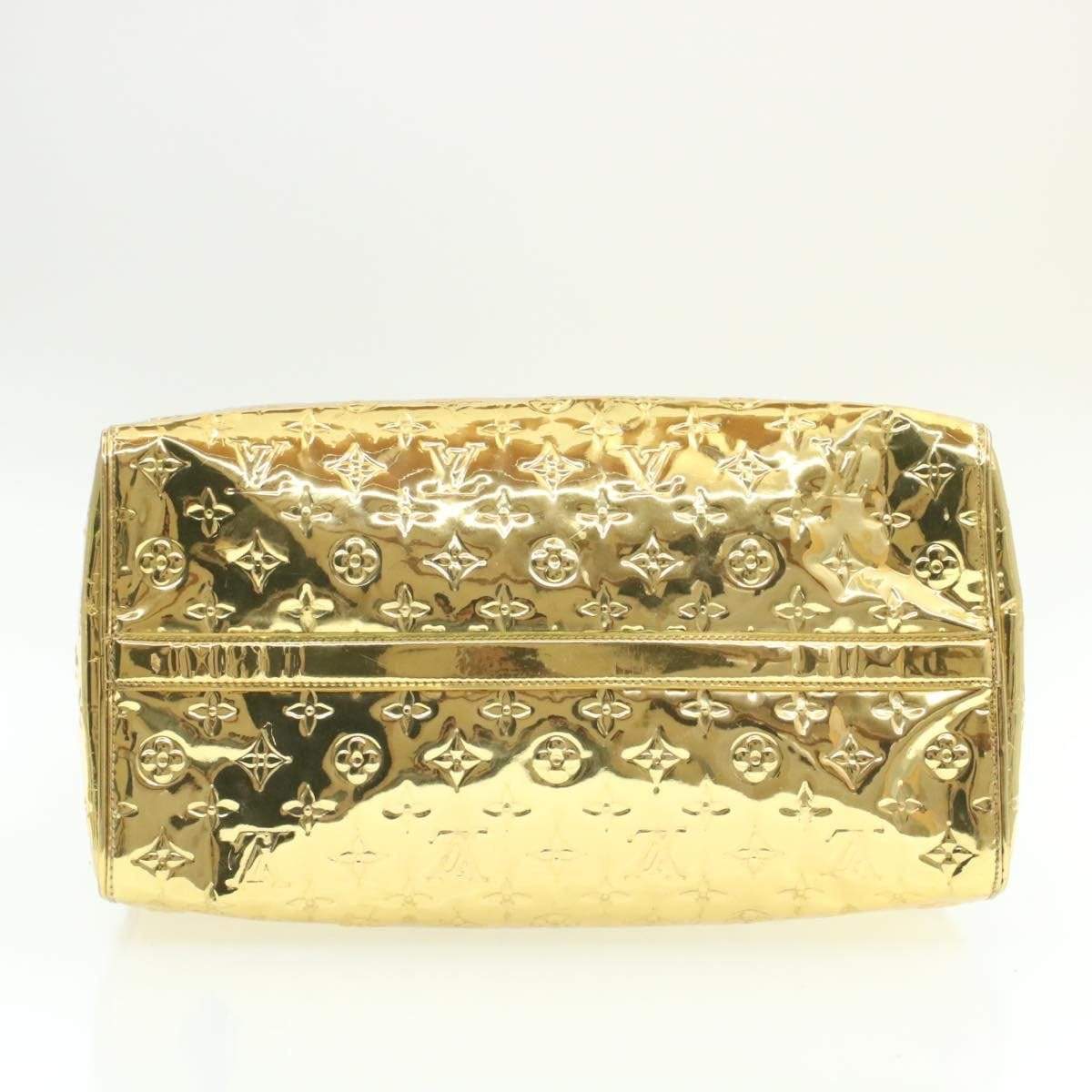 LOUIS VUITTON Monogram Gold Mirror Speedy 35