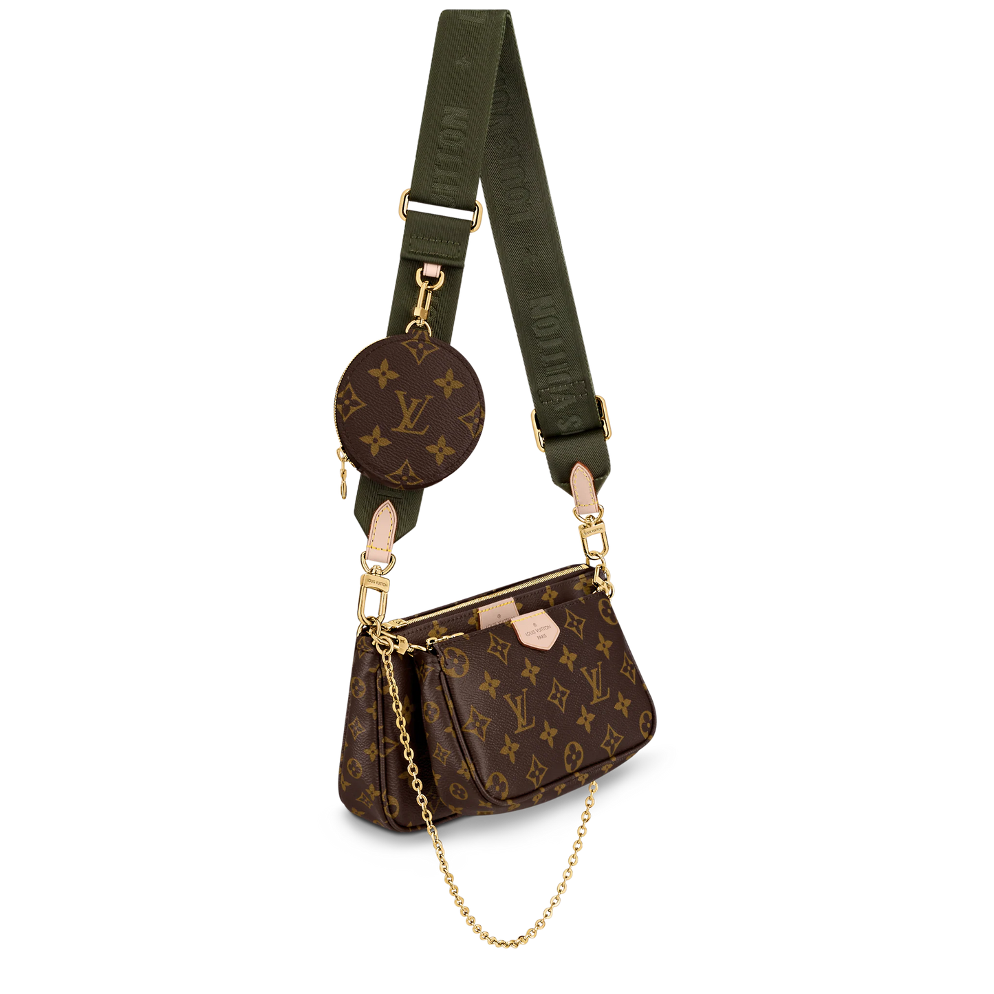 Louis Vuitton Multi Pochette Khaki Crossbody Bag