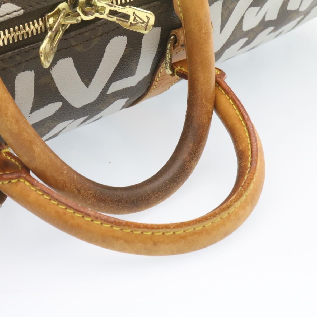 LOUIS VUITTON Monogram Graffiti Keepall 50 Boston Bag - AWL1430