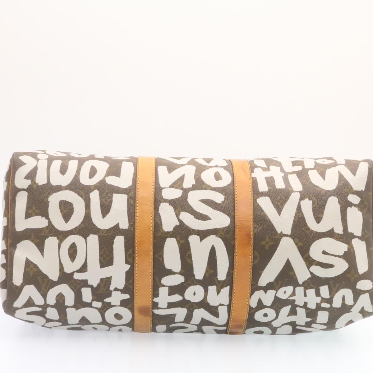 LOUIS VUITTON Monogram Graffiti Keepall 50 Boston Bag - AWL1430