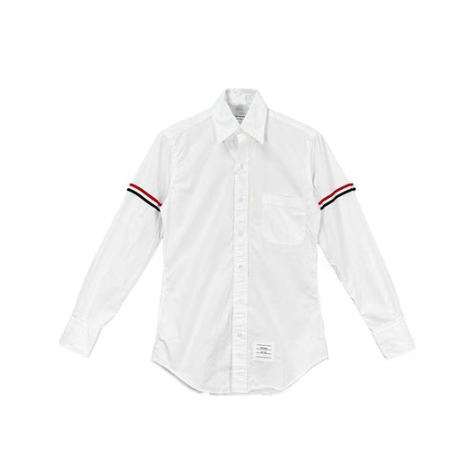 Thom Browne RWB stripe Long Sleeve Shirt
