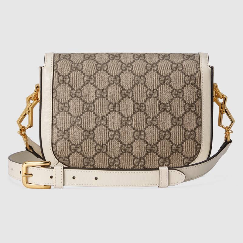 Gucci Horsebit 1955 Mini Bag White Leather