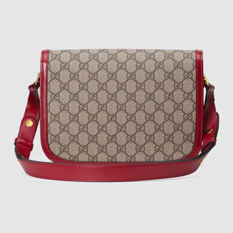 Gucci Horsebit 1955 Shoulder Bag Red Leather